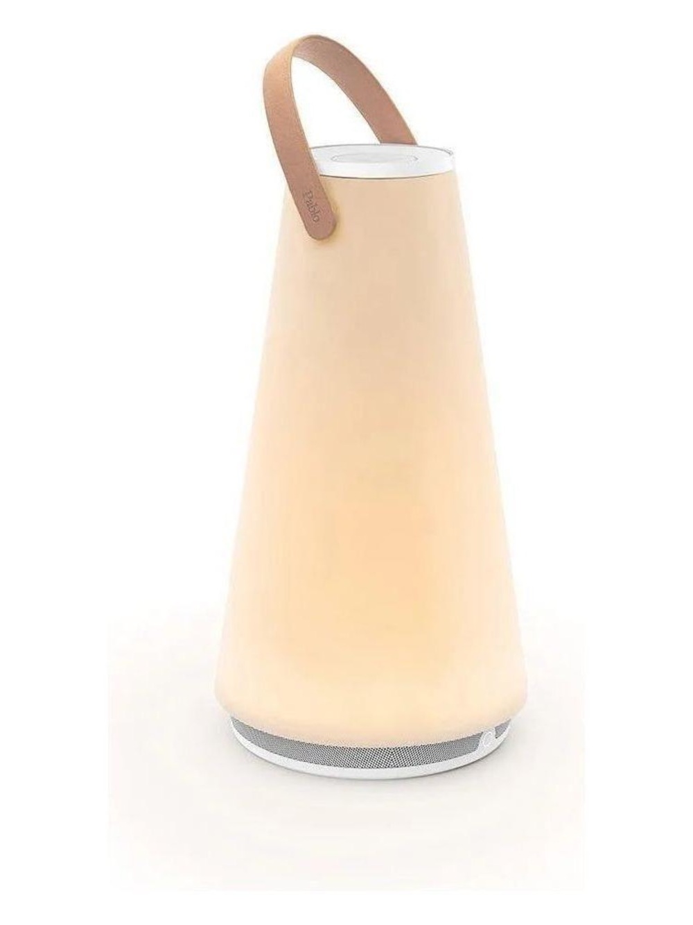 Pablo Portable Cream Lantern audio with Leather Handle